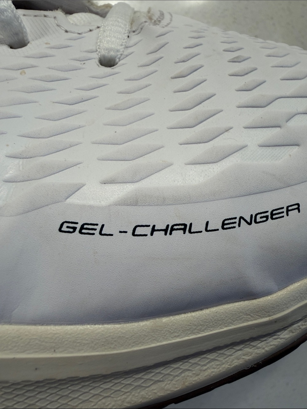ASICS MENS GEL-CHALLENGER TENNIS/PICKLEBALL SHOES- WHITE & NAVY - SIZE 14 - Picture 7 of 10